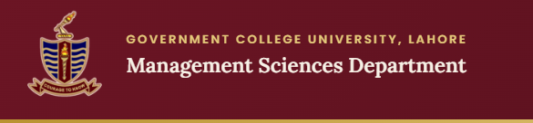 Government College University, Lahore — Management Sciences Department